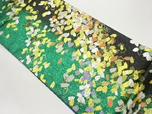 桜の花弁模様織出し袋帯